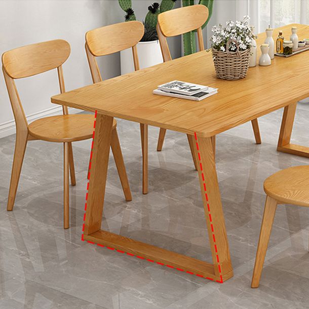 Modern Pine Solid Wood Table Rectangle Table with Double Pedestal Base Clearhalo ' dining_table' 'Dining Tables & Seating' 'Dining Tables' 'furn' 'furn_dining_table' 'Furniture' 'furniture_dining_table' 'Kitchen & Dining Furniture' 'kitchen&dining_furn' 'kitchen' 'kitchen_dining_table' 1200x1200_c4996774-80bf-430d-9f74-8a974e2057bc