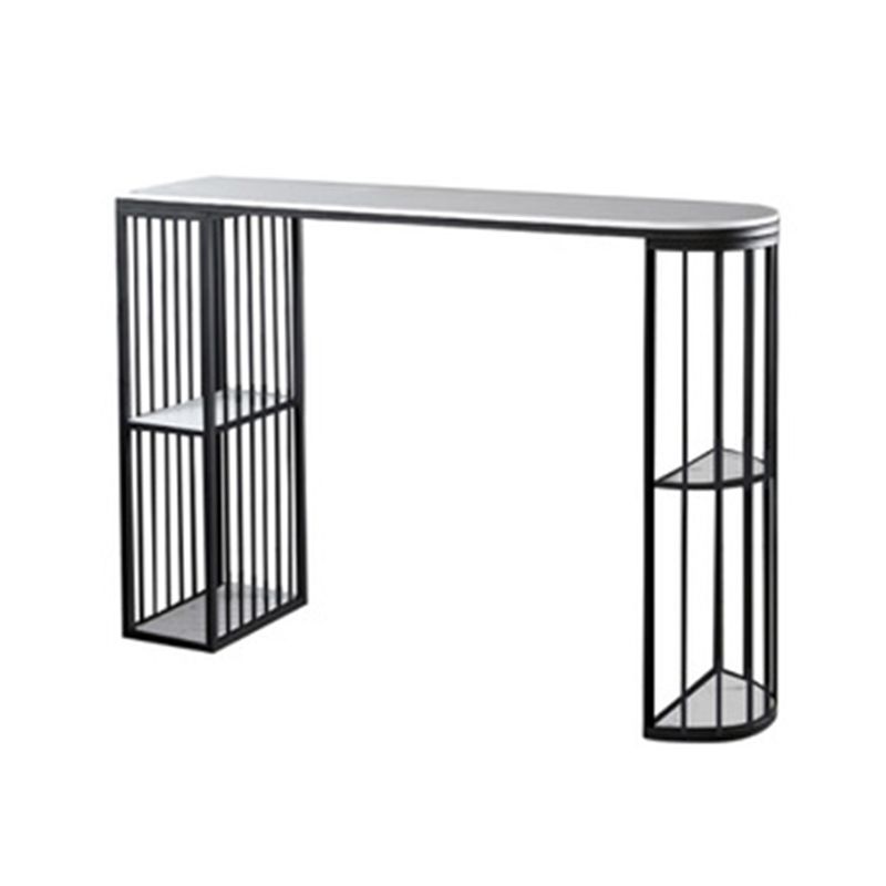 Glam Style Bar Bistro Set 1/3 Pieces Stone Bar-Height Bar table with Upholstered Stools Clearhalo 'Bar Furniture' 'furn' 'furn_home_bar_bar_sets' 'Furniture' 'Home Bars & Bar Sets' 'home_bar_bar_sets' 'Kitchen & Dining Furniture' 1200x1200_c49ad383-7367-4523-a070-800dce44d784