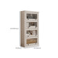 Wooden Standard Bookshelf Contemporary White Bookcase with Doors Clearhalo 'Bookcases' 'furn' 'furn_bookcases' 'Furniture' 'Office Furniture' 1200x1200_c49cb6a0-4ad0-4d5a-a73d-69ed729e95ac