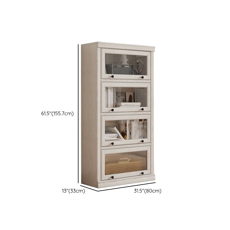 Wooden Standard Bookshelf Contemporary White Bookcase with Doors Clearhalo 'Bookcases' 'furn' 'furn_bookcases' 'Furniture' 'Office Furniture' 1200x1200_c49cb6a0-4ad0-4d5a-a73d-69ed729e95ac