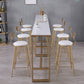Glam Indoor 1/2/3/4/9 Pub Dining Set Pieces Rectangle White Marble Bistro Set Clearhalo 'Bar Furniture' 'furn' 'furn_home_bar_bar_sets' 'Furniture' 'Home Bars & Bar Sets' 'home_bar_bar_sets' 'Kitchen & Dining Furniture' 1200x1200_c49d89bc-3a40-4bbc-be35-78c2d73f4785