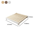Plataforma de madera escandinava cama sólida de color estándar para dormitorio