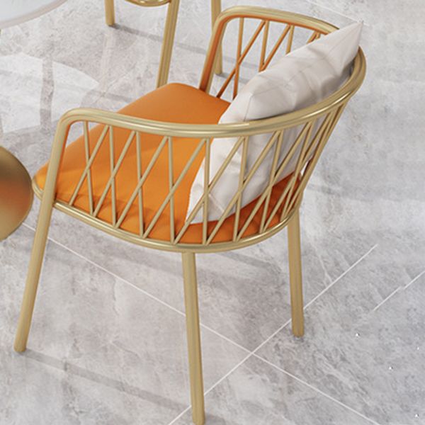 Glam Sintered Stone Dining Table Set Round 1/3/4/5 Pieces Dining Set for Home Use Clearhalo 'Dining Room Sets' 'Dining Tables & Seating' 'dining_room_set' 'furn' 'furn_dining_room_set' 'Furniture' 'Kitchen & Dining Furniture' 1200x1200_c49df711-7619-4c08-9c01-0a0e169c2b8a