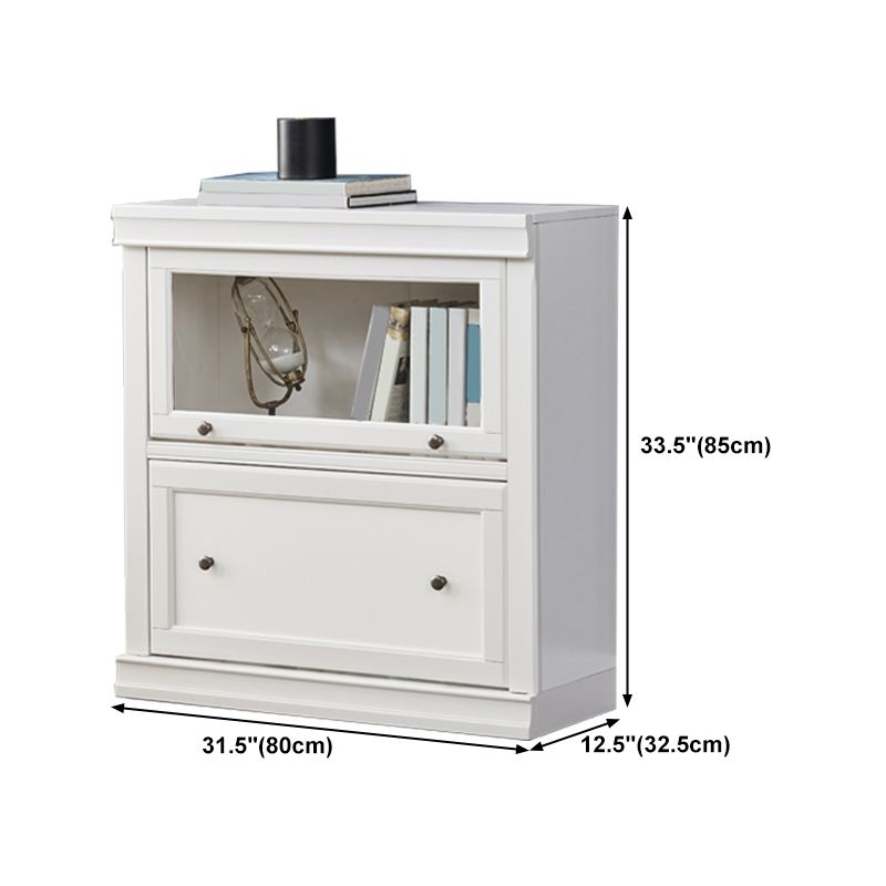 Contemporary Standard Bookcase Wooden Closed Back Bookshelf With Cabinet Clearhalo 'Bookcases' 'furn' 'furn_bookcases' 'Furniture' 'furniture_bookcases' 'Office Furniture' 1200x1200_c49ed1bb-8efc-4bc4-956c-1e31ef46c57b