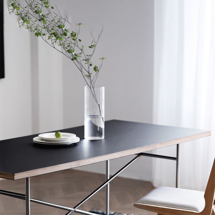 Rectangle Shape Dining Table Solid Wood Table Luxury Style with Sled Base Clearhalo ' dining_table' 'Dining Tables & Seating' 'Dining Tables' 'furn' 'furn_dining_table' 'Furniture' 'furniture_dining_table' 'Kitchen & Dining Furniture' 'kitchen&dining_furn' 'kitchen' 'kitchen_dining_table' 1200x1200_c49fe1c6-a232-4926-84a0-d7e00f7efee7