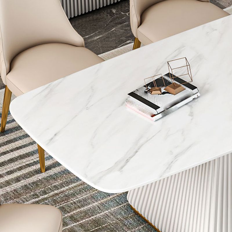 Designer Style 1/2/5/7 Pieces Dining Sets Sintered Stone Dining Table Set Clearhalo 'Dining Room Sets' 'Dining Tables & Seating' 'dining_room_set' 'Furniture' 'furniture_dining_room_set' 'Kitchen & Dining Furniture' 1200x1200_c49ffd3e-dbca-4893-a687-40ad00b4f0c1