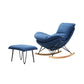 Chaise de rocker de style moderne à fuseau de fuseau de fuseau chaise de culbuteur avec ottoman