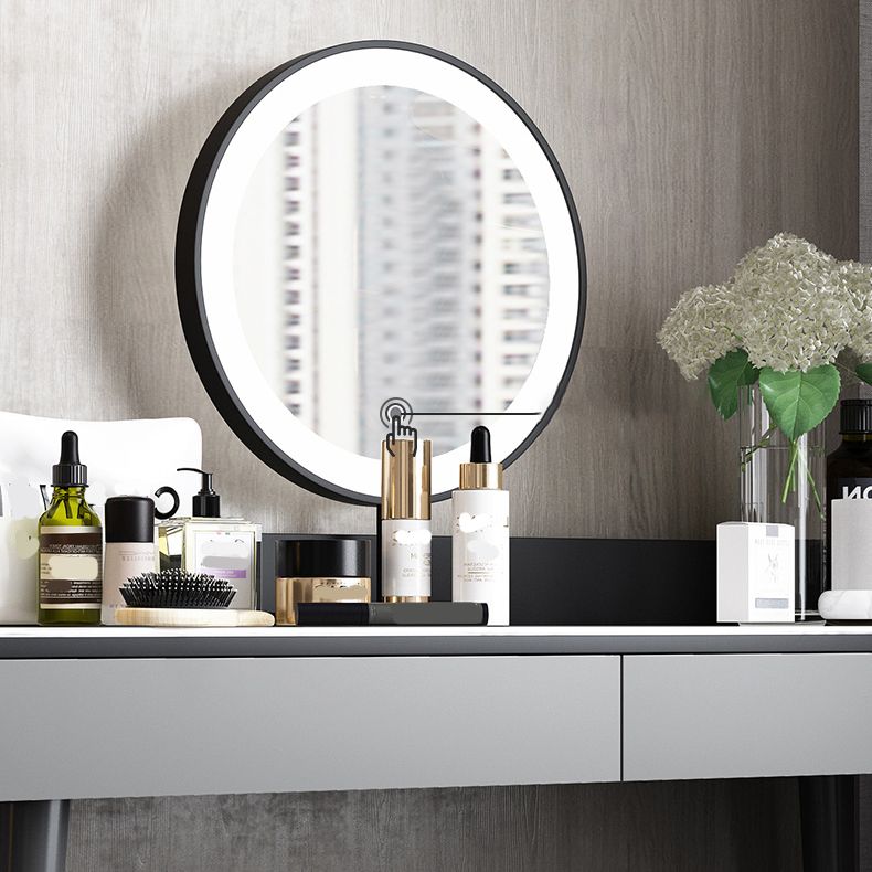 Vanity in legno ingegnerizzato contemporaneo 37,8 "H Vanity set con sgabello