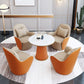Round Dinette Table Traditional Luxury Dinner Room Kitchen Table with Metal Base Clearhalo ' dining_table' 'Dining Tables & Seating' 'Dining Tables' 'furn' 'furn_dining_table' 'Furniture' 'furniture_dining_table' 'Kitchen & Dining Furniture' 'kitchen&dining_furn' 'kitchen' 'kitchen_dining_table' 1200x1200_c4a144d1-f9d9-44a6-ac28-60295320891e