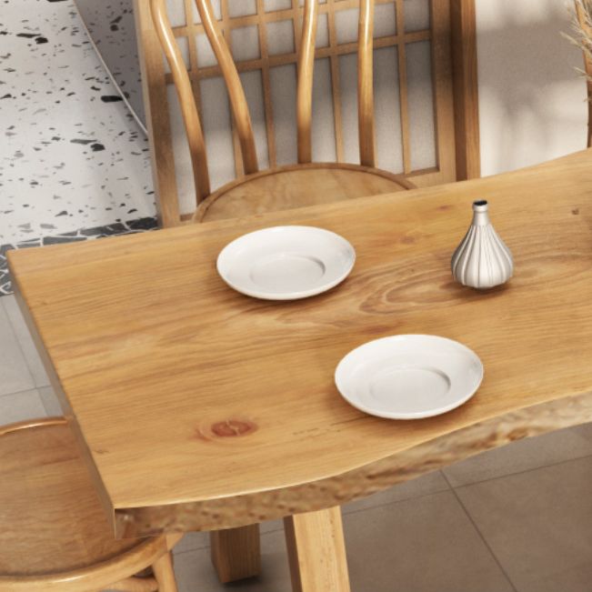 Moderno 1/4/5/6 pezzi set da pranzo tavolo da pranzo in legno di pino rettangolo per sala da pranzo