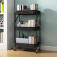 Modern Style 3-shelf Bookshelf 17.83"L Vertical Shelf Bookcase with Caster Wheels Clearhalo 'Bookcases' 'furn' 'furn_bookcases' 'Furniture' 'furniture_bookcases' 'kitchen' 'kitchen_bookcases' 'Living Room Furniture' 'Office Furniture' 1200x1200_c4a37b7b-2695-4d6c-ba38-81e3f31f1a9c