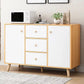 Contemporary Style Sideboard Engineered Wood Dining Sideboard with Storage Clearhalo 'buffet_sideboard' 'Buffets & Sideboards' 'furn' 'furn_buffet_sideboard' 'Furniture' 'Kitchen & Dining Furniture' 1200x1200_c4a4419f-e2a4-4196-b7e9-28e525c1725a