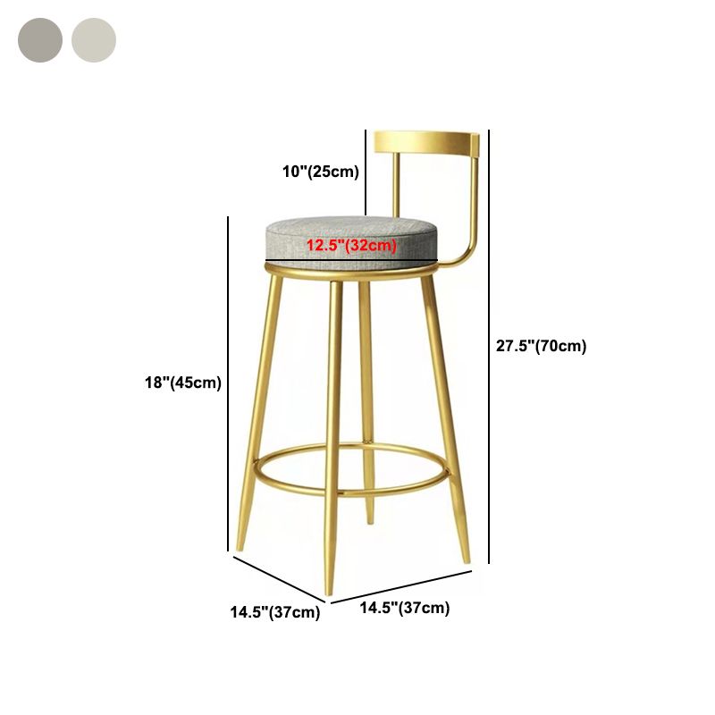 Tabouret de comptoir sans arme glamour