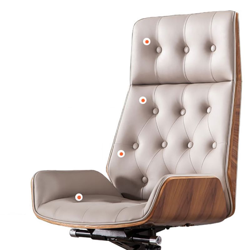 Moderner Armless Desk Stuhl Kunstleder High Back Office Stuhl