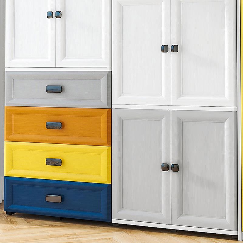 Contemporary Bathroom Wardrobe Plastic Wardrobe Closet with Legs Clearhalo 'Armoires & Wardrobes' 'armoires_wardrobes' 'Bedroom Furniture' 'furn' 'furn_armoires_wardrobes' 'Furniture' 1200x1200_c4a6d3fc-8779-44b1-abbf-af908562fa6f