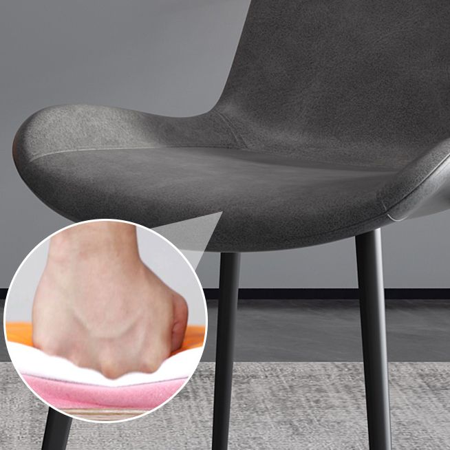 Contemporary Restaurant Upholstered Side Chair Matte Finish Parsons Dining Chair (Set of 2) Clearhalo ' kitchen&dining_furn' 'Dining Chairs' 'Dining Tables & Seating' 'dining_chair' 'furn' 'furn_dining_chair' 'Furniture' 'furniture_dining_chair' 'Kitchen & Dining Furniture' 'kitchen' 1200x1200_c4a6f646-7a98-4c55-bc80-cca9f721ce2a