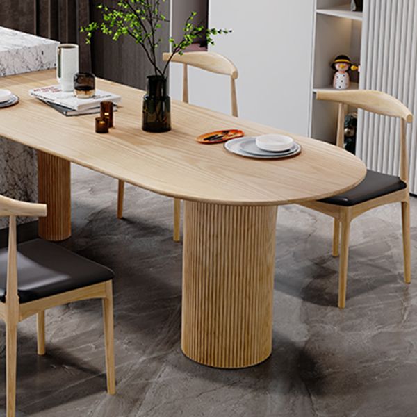 Simplicity Style Pine Freeform Solid Wood Dining Table 3 Legs Base Table for Home Clearhalo ' dining_table' 'Dining Tables & Seating' 'Dining Tables' 'furn' 'furn_dining_table' 'Furniture' 'furniture_dining_table' 'Kitchen & Dining Furniture' 'kitchen&dining_furn' 'kitchen' 'kitchen_dining_table' 1200x1200_c4a78787-b99d-4c74-8c2a-8b4d2201494e