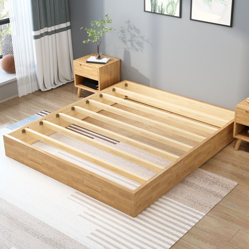 Contemporary Solid Color Wooden Bed Frame 6.29" H Platform Bed Clearhalo 'Bedroom Furniture' 'Beds' 'furn' 'furn_beds' 'Furniture' 1200x1200_c4a83ec5-1fde-419a-895b-70a14671a519