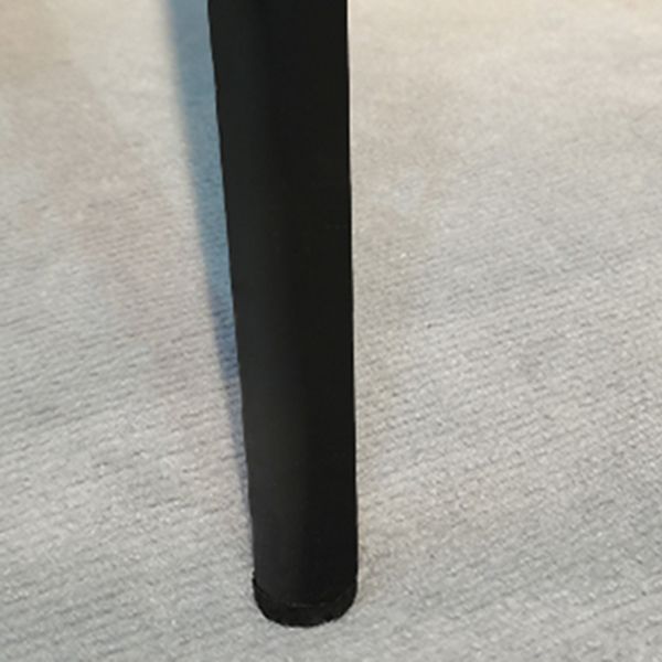 Modern Grey Rectangular Stone Tabletop Dining Table with 4 Black Legs Clearhalo 'Dining Tables & Seating' 'Dining Tables' 'dining_table' 'furn' 'furn_dining_table' 'Furniture' 'Kitchen & Dining Furniture' 1200x1200_c4a88ce0-2bd5-475b-8bd8-c897346ea403