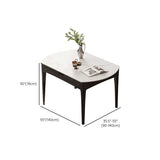 Set da pranzo rotondo in pietra in stile contemporaneo per cucina