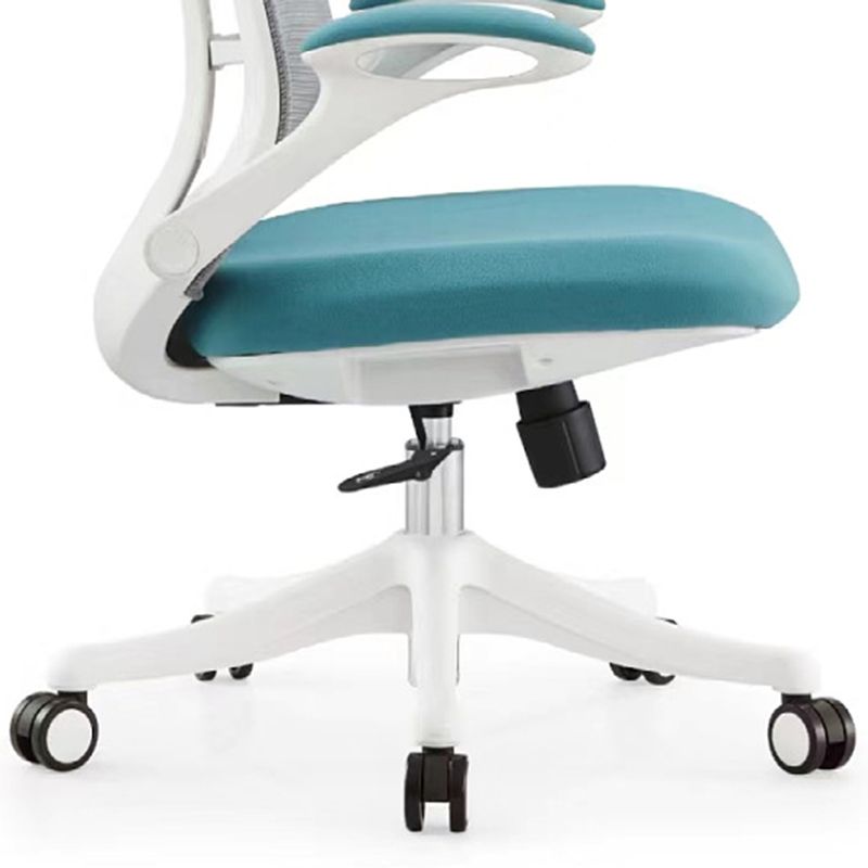 Contemporary Swivel Chair Flip-Up Armrest Mesh Mid-Back Office Chair Clearhalo 'furn' 'furn_office_chair' 'Furniture' 'Office Chairs' 'Office Furniture' 'office_chair' 1200x1200_c4aa5407-8e9a-4cd7-90c3-67b3a7a4eadd