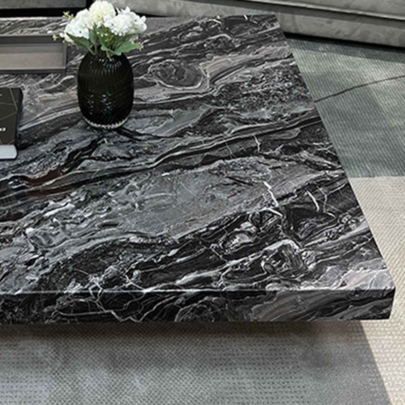 11"H Contemporary Cocktail Table Stone Square Coffee Cocktail Table Clearhalo 'Coffee & Accent Tables' 'Coffee Tables' 'coffee_tables' 'furn' 'furn_coffee_tables' 'Furniture' 'Living Room Furniture' 1200x1200_c4aaf030-f667-4991-ab53-a5159c5b9b7b