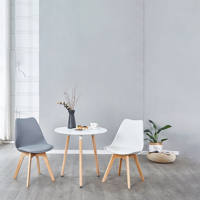 Scandinavian Leather Bedroom Side Chair Matte Finish Solid Back Dining Chair (Set of 4) Clearhalo ' kitchen&dining_furn' 'Dining Chairs' 'Dining Tables & Seating' 'dining_chair' 'Furniture' 'furniture_dining_chair' 'Kitchen & Dining Furniture' 'kitchen' 1200x1200_c4ab96d4-37e7-41e3-999f-fef06838533f