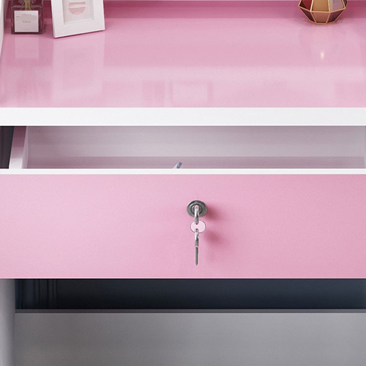 4 Drawers 31.5" Wide Vanity Set Nordic Wood Dressing Table with Stool and Mirror Clearhalo 'Bedroom Furniture' 'furn' 'furn_makeup_vanities' 'Furniture' 'Makeup Vanities' 'makeup_vanities' 1200x1200_c4ac565e-4720-4a59-8e65-dc1791861b6b