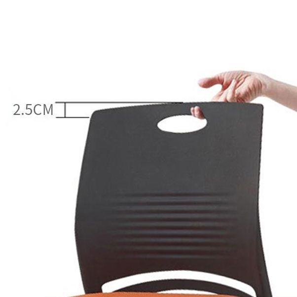 Moderner Konferenzstuhl mit ergonomischer Office -Stuhl im mittleren Rücken mit Metallrahmen