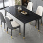 Rectangle Industrial Sintered Stone Dining Table 4 Legs Carbon Steel Base Table for Home Clearhalo ' dining_table' 'Dining Tables & Seating' 'Dining Tables' 'furn' 'furn_dining_table' 'Furniture' 'furniture_dining_table' 'Kitchen & Dining Furniture' 'kitchen&dining_furn' 'kitchen' 'kitchen_dining_table' 1200x1200_c4ad7a13-e3c6-4dde-9914-98d3efb31bac