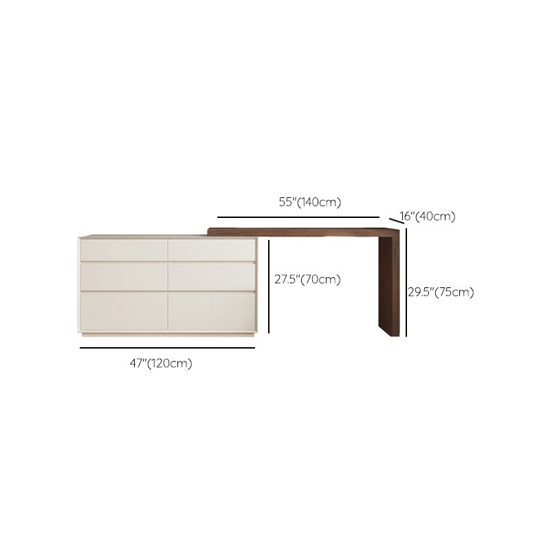 Traglita tradizionale vanità per il trucco da letto in legno Vanity con cassetto