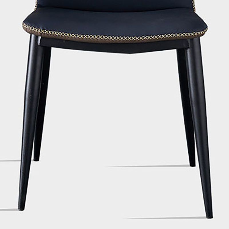 Wingback Parsons stoel stoel industriële stijl faux lederen eetkamerstoelen voor keuken