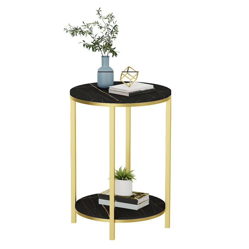 Tabla de estado de pizarra minimalista Tabla de extremo 4 Legs Tabla a la altura de las patas para la sala de estar