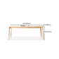 Contemporary Rectangular White Stone Dining Table with 4 Foot Clearhalo 'Dining Tables & Seating' 'Dining Tables' 'dining_table' 'furn' 'furn_dining_table' 'Furniture' 'Kitchen & Dining Furniture' 1200x1200_c4b10837-1204-42e8-8dd9-b821e60a8fc3