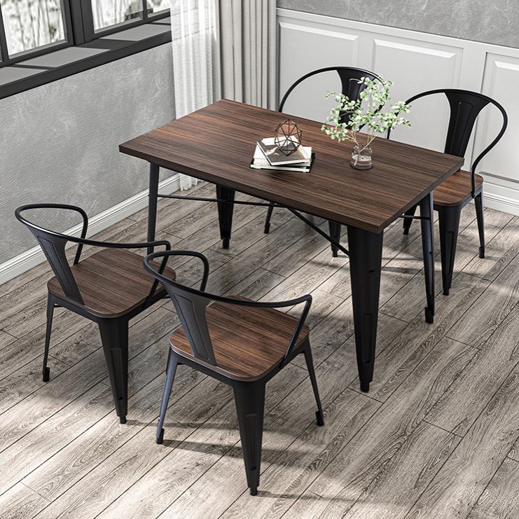 Set tavolo da pranzo per caffetteria 1/2/3/5/7 pezzi Set dinette in legno e metallo