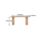 Modern Oak Table for Restaurant Rectangle Dining Table with Double Pedestal Clearhalo 'Dining Tables & Seating' 'Dining Tables' 'dining_table' 'furn' 'furn_dining_table' 'Furniture' 'furniture_dining_table' 'Kitchen & Dining Furniture' 'kitchen' 'kitchen_dining_table' 1200x1200_c4b53cde-3398-4f18-8aad-bb57fba01db4