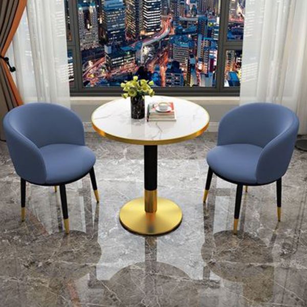 Glam Metal Dining Armless Chair Upholstered Dining Side Chair for Restaurant Clearhalo ' kitchen&dining_furn' 'Dining Chairs' 'Dining Tables & Seating' 'dining_chair' 'furn' 'furn_dining_chair' 'Furniture' 'furniture_dining_chair' 'Kitchen & Dining Furniture' 'kitchen' 1200x1200_c4b7ad2f-88b6-4e30-a58e-dd0cb694de04