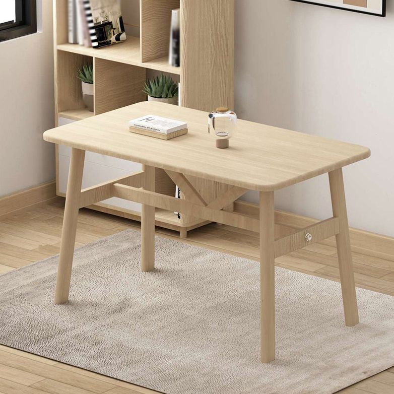 Contemporary Wood Rectangle Shape Dining Furniture 4 Legs Table Formal for Dining Room Clearhalo 'Dining Room Sets' 'Dining Tables & Seating' 'dining_room_set' 'furn' 'furn_dining_room_set' 'Furniture' 'furniture_dining_room_set' 'Kitchen & Dining Furniture' 'kitchen&dining_furn' 'kitchen' 1200x1200_c4ba7eea-85a2-41d9-a496-26724030b0a0