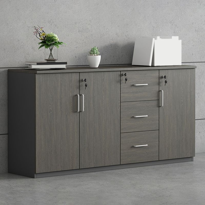 Archivos de estilo nórdico Archivo de madera sólida Llave de bloqueo Horizontal Archivo de archivos Oficina