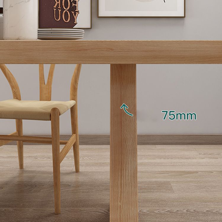 Contemporary Dining Set 1/4/5 Pcs Solid Wood Dining Table and Chairs Clearhalo 'Dining Room Sets' 'Dining Tables & Seating' 'dining_room_set' 'furn' 'furn_dining_room_set' 'Furniture' 'Kitchen & Dining Furniture' 1200x1200_c4becb36-79cf-48d6-890a-6c322d236a33