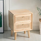 Modern Bed Nightstand Solid Wood Bedside Cabinet with 2 Drawers Clearhalo 'Bedroom Furniture' 'furn' 'furn_night_stand' 'Furniture' 'night_stand' 'Nightstands' 1200x1200_c4c0621d-b6e5-4ccc-98d4-7fba7fa5ae3b