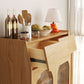 Sideboard per interni in legno da pranzo in legno chiaro moderno con gambe