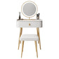 Glam Marble Makeup Vanity Set With Drawer for Bedroom in White Clearhalo 'Bedroom Furniture' 'furn' 'furn_makeup_vanities' 'Furniture' 'Makeup Vanities' 'makeup_vanities' 1200x1200_c4c1ee30-87b9-40c3-842a-f0a10b3ba2e2