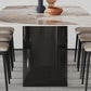 Rectangle Stone Top Dining Table Contemporary Dining Table with Double Pedestal Base Clearhalo 'Dining Tables & Seating' 'Dining Tables' 'dining_table' 'furn' 'furn_dining_table' 'Furniture' 'furniture_dining_table' 'Kitchen & Dining Furniture' 'kitchen' 'kitchen_dining_table' 1200x1200_c4c3ece4-3d8a-40d8-aae8-69a26dcf3938