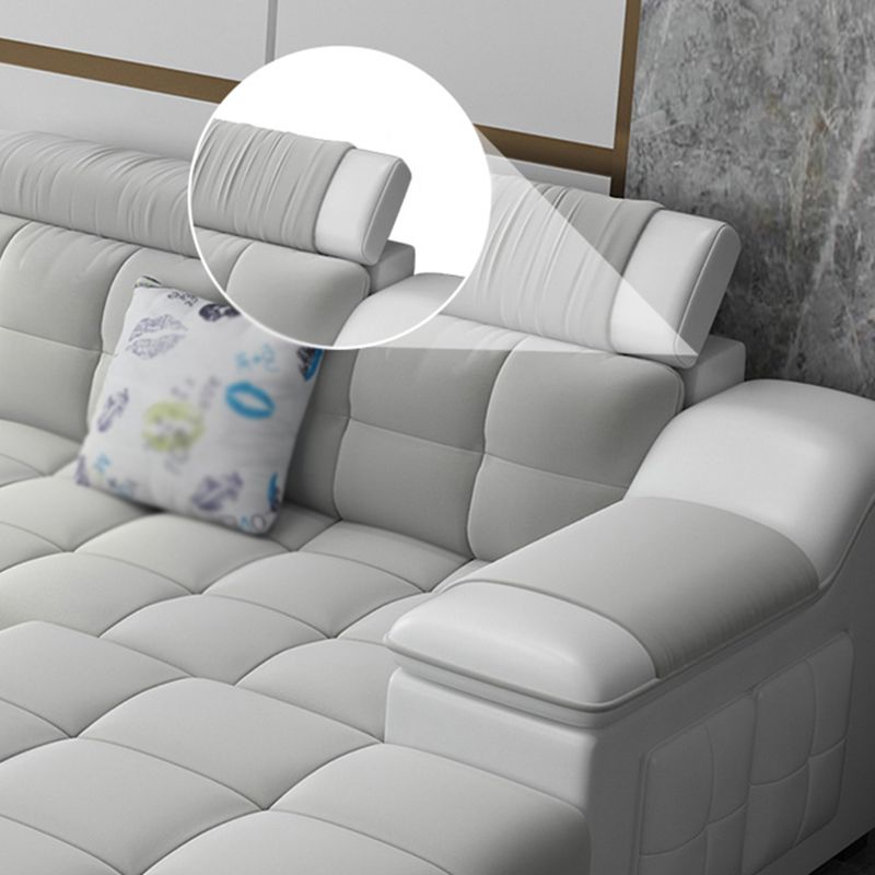 Contemporary Sofa Grey High Back Sloped Arms Sofa/Sectional for Living Room Clearhalo 'furn' 'furn_sectionals' 'Furniture' 'furniture_sectionals' 'Living Room Furniture' 'Sectionals' 1200x1200_c4c43d93-a559-4279-b727-c91946ac9275