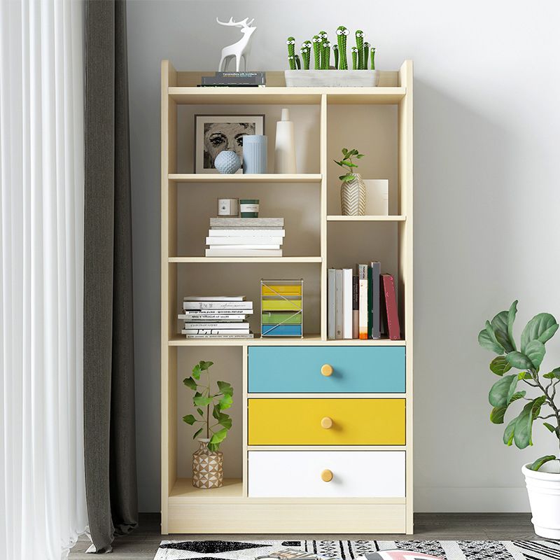 Contemporary Vertical Open Shelf Bookcase Engineered Wood Home Book Shelf with Shelves Clearhalo 'Bookcases' 'furn' 'furn_bookcases' 'Furniture' 'Office Furniture' 1200x1200_c4c65345-a382-48a9-99e7-3726bb4d80a0