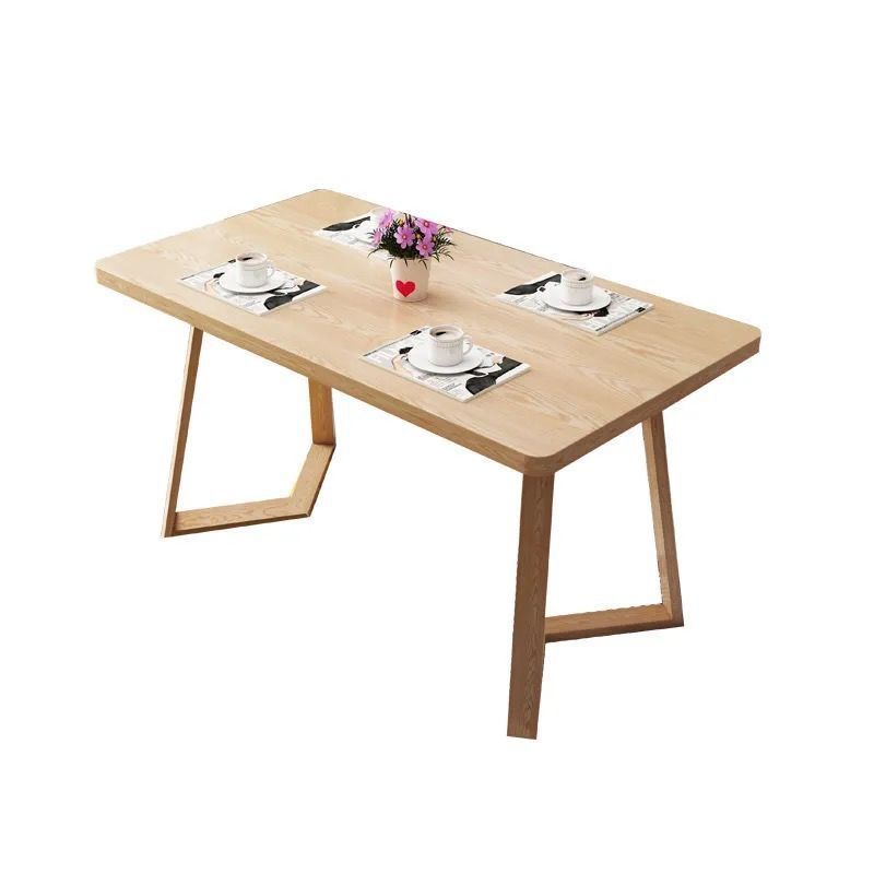 Modern 1/2/5 Pieces Dining Set Rectangle Wood Dining Table Set for Dining Room Clearhalo 'Dining Room Sets' 'Dining Tables & Seating' 'dining_room_set' 'furn' 'furn_dining_room_set' 'Furniture' 'furniture_dining_room_set' 'Kitchen & Dining Furniture' 'kitchen&dining_furn' 'kitchen' 1200x1200_c4c7f70d-2b0d-4464-98a5-50ad9d154b91