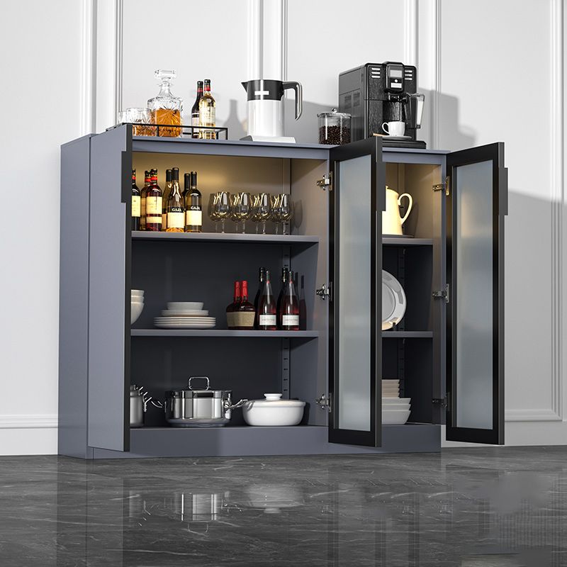 Glam Style Sideboard Table with Locking Drawers Storage Sideboard for Dining Room Clearhalo 'buffet_sideboard' 'Buffets & Sideboards' 'Furniture' 'furniture_buffet_sideboard' 'Kitchen & Dining Furniture' 1200x1200_c4cab183-496b-4b89-bbc5-d88684f49ea1