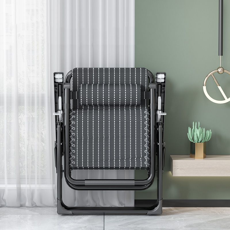 Sedia pieghevole in metallo in metallo standard in metallo contemporaneo