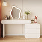 White Make-up 15.74" Wide Vanity Makeup Vanity Desk Table with Drawers